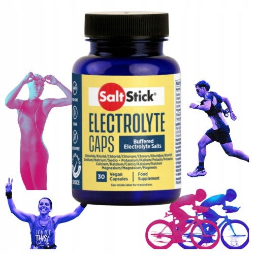 SaltStick Caps 30 kaps. – elektrolity, sód, potas, magnez, wapń