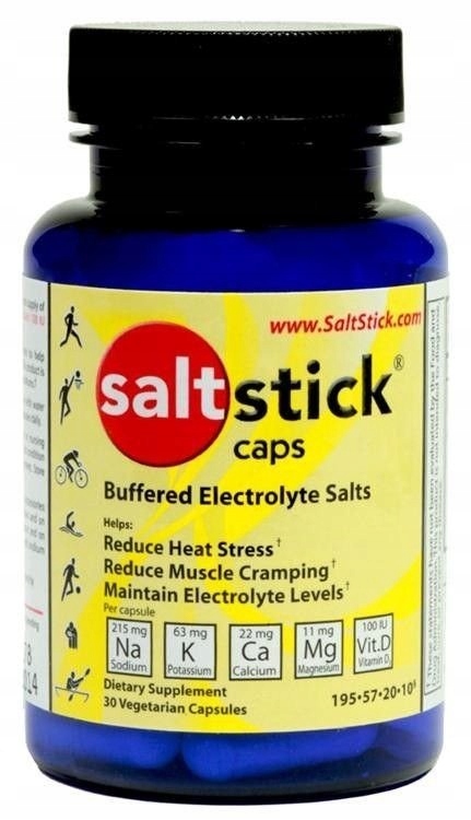 SaltStick Caps 30 kaps. – elektrolity, sód, potas, magnez, wapń