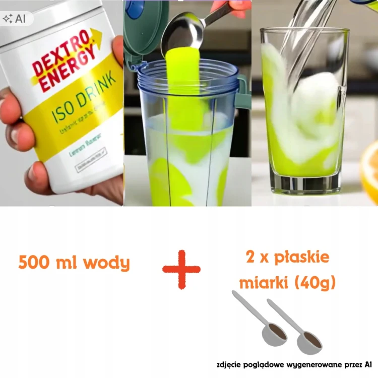 Dextro Energy Napój Izotoniczny Cytryna 440g Bez Aspartamu Nawodnienie