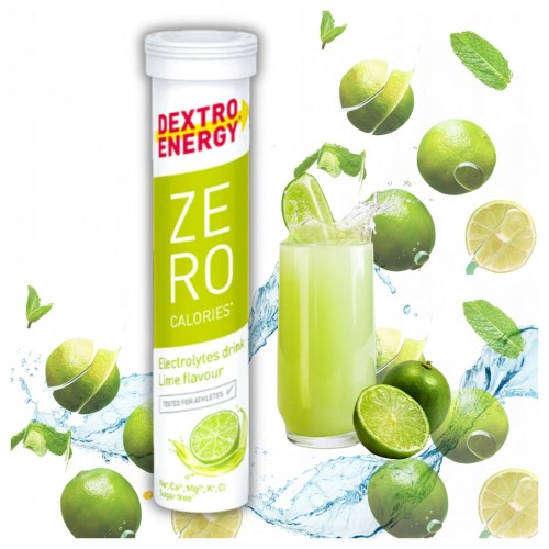 Dextro Energy Elektrolity Limonka Bez Cukru 5 Minerałów Tabletki Musujące