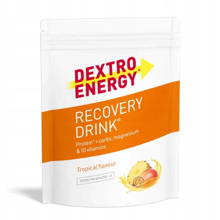 Dextro Energy Recovery napój o smaku owoców tropikalnych węgle białko 44,5g