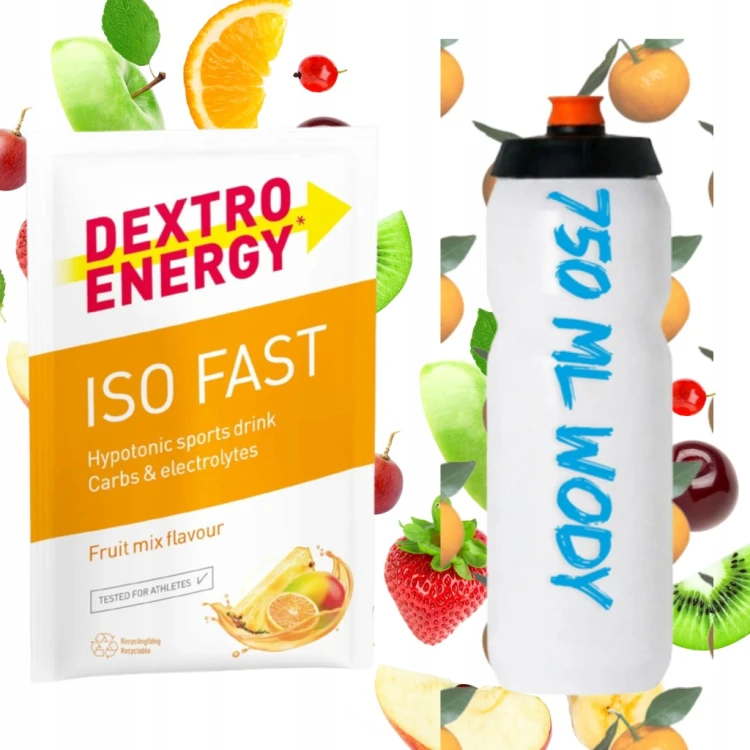 Carbo proszek Dextro Energy IsoFast Fruit Mix smak wieloowocowy 56 g