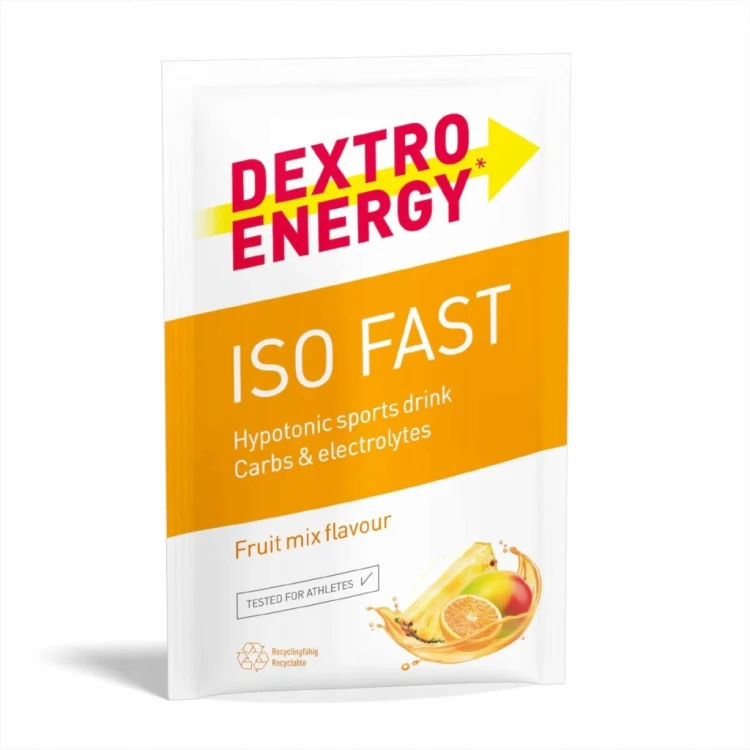 Carbo proszek Dextro Energy IsoFast Fruit Mix smak wieloowocowy 56 g
