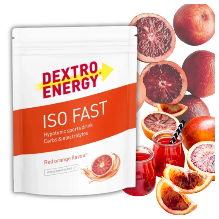 Carbo proszek Dextro Energy IsoFast Red Orange smak pomarańczowy 56 g