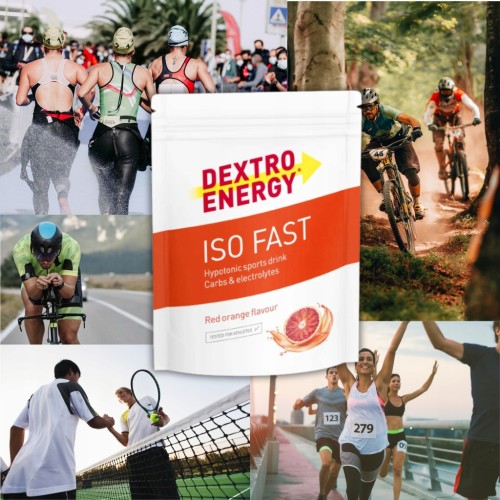Carbo proszek Dextro Energy IsoFast Red Orange smak pomarańczowy 56 g