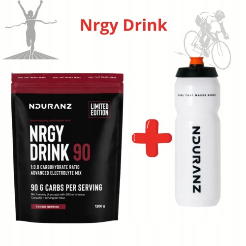NDURANZ NRGY DRINK90 1200G Owoce Leśne NAPÓJ WĘGLOWODANOWY Carbo Maraton