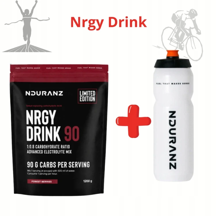 NDURANZ NRGY DRINK90 1200G Owoce Leśne NAPÓJ WĘGLOWODANOWY Carbo Maraton