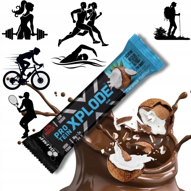 Olimp Protein Xplode Bar baton proteinowy 40g kokos