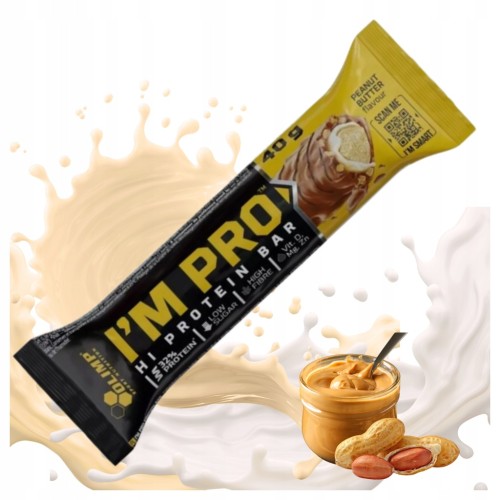 Olimp baton proteinowy I’m PRO PROTEIN BAR 40 g białkowy krem orzechowy