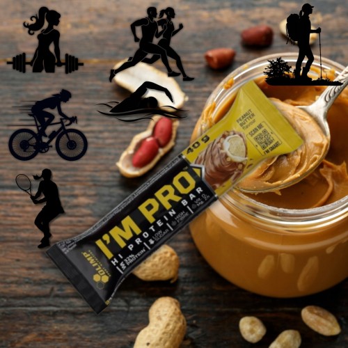 Olimp baton proteinowy I’m PRO PROTEIN BAR 40 g białkowy krem orzechowy