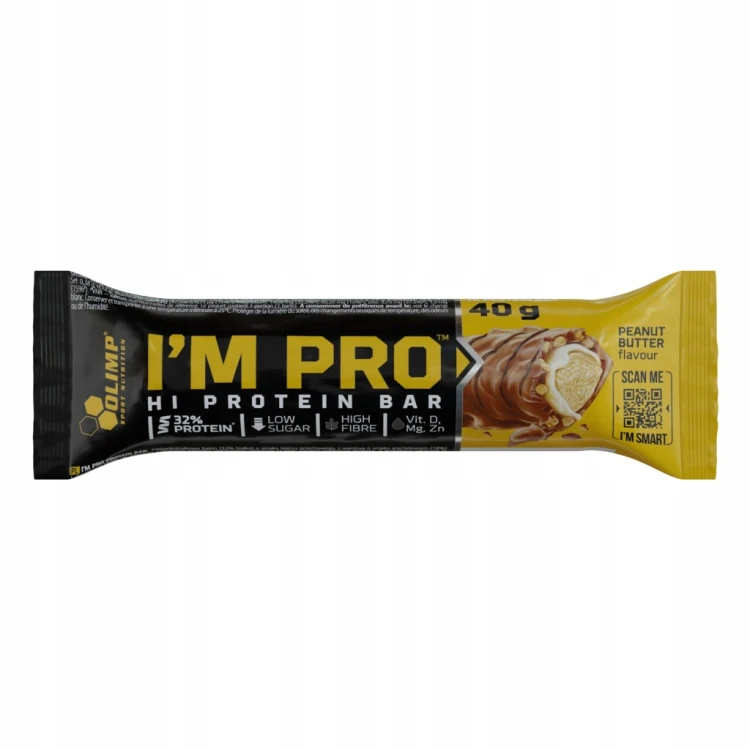 Olimp baton proteinowy I’m PRO PROTEIN BAR 40 g białkowy krem orzechowy