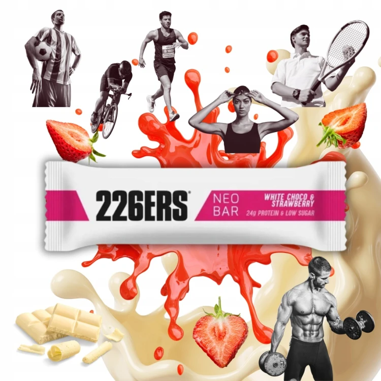 226ERS Neo Bar 50g Baton Proteinowy Niskocukrowy Bezglutenowy Truskawkowy