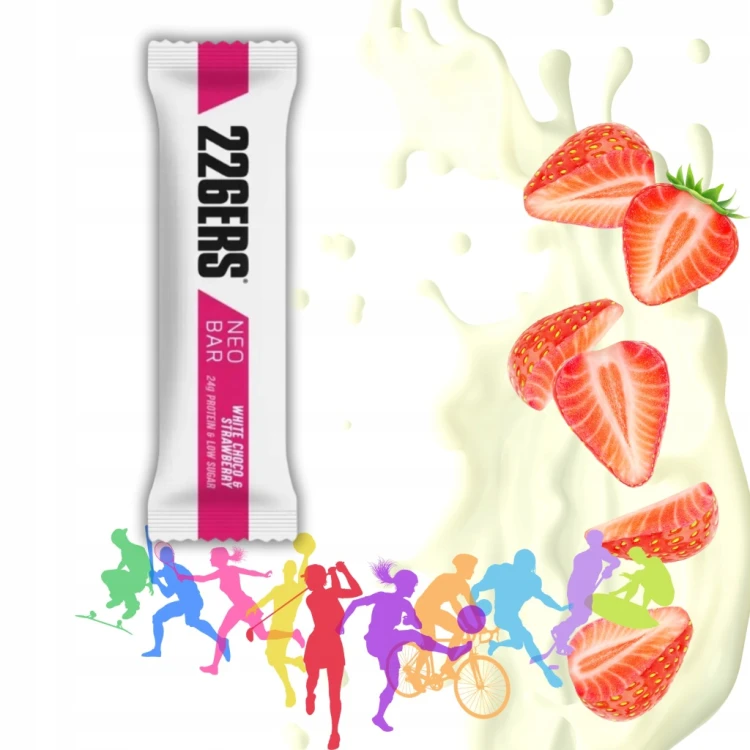 226ERS Neo Bar 50g Baton Proteinowy Niskocukrowy Bezglutenowy Truskawkowy