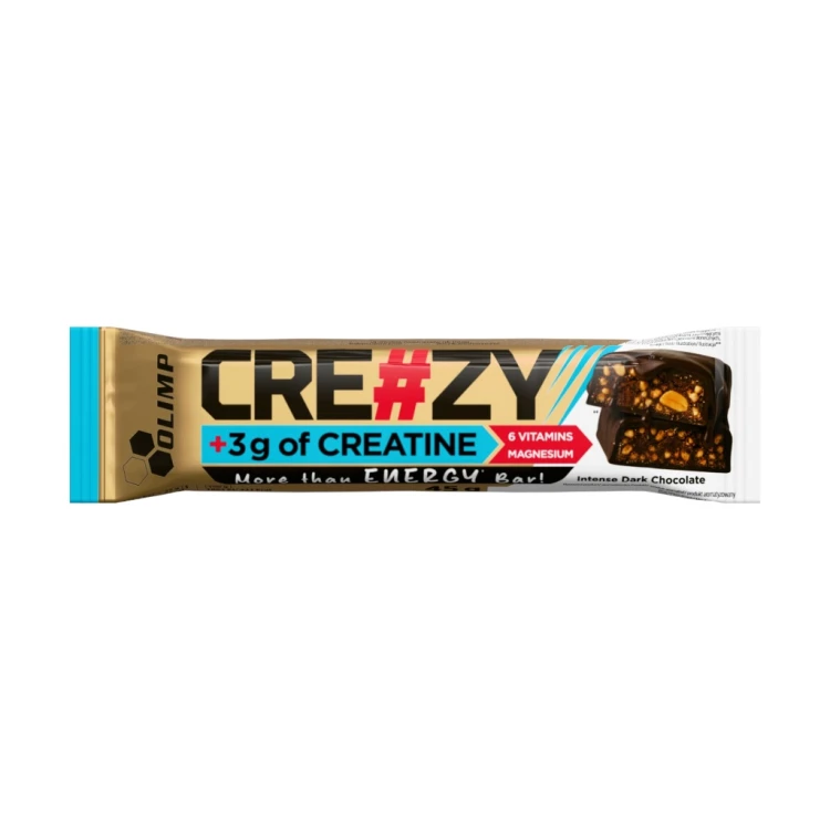 OLIMP CRE#ZY BAR 45g - BATON Z KREATYNĄ 3g, MAGNEZEM I 6 WITAMINAMI