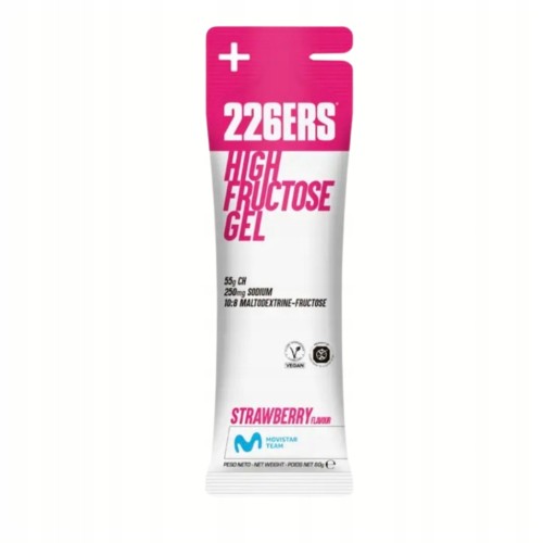 226ERS Żel Energetyczny HIGH FRUCTOSE GEL Truskawka 44g Rower Bieganie