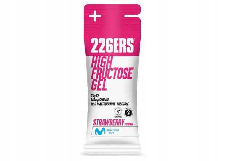 226ERS Żel Energetyczny HIGH FRUCTOSE GEL Truskawka 44g Rower Bieganie