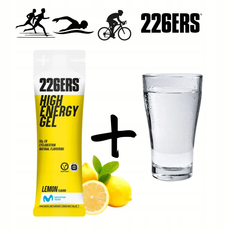 Żel Energetyczny 226ers High Energy Gel Lemon Bieganie Rower Cyklodekstryna