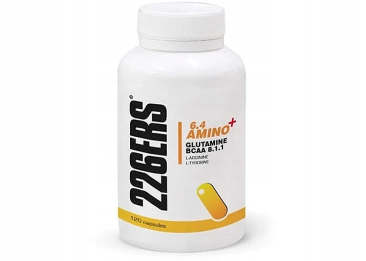 226ERS 6.4 AMINO+ 120kap BCAA 8:1:1 Glutamina Regeneracja Mięśni Wegański