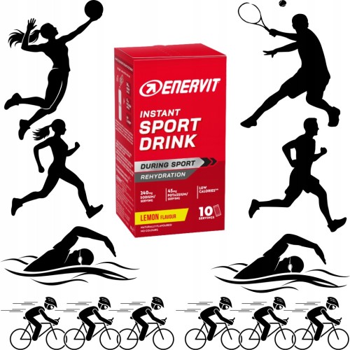 ENERVIT Instant Sport Drink Lemon Napój Hipotoniczny Elektrolity 10x16g