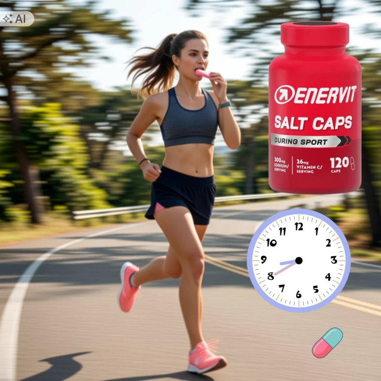 ENERVIT Salt Caps 120 kaps. Elektrolity Sód Kapsułki dla Sportowców