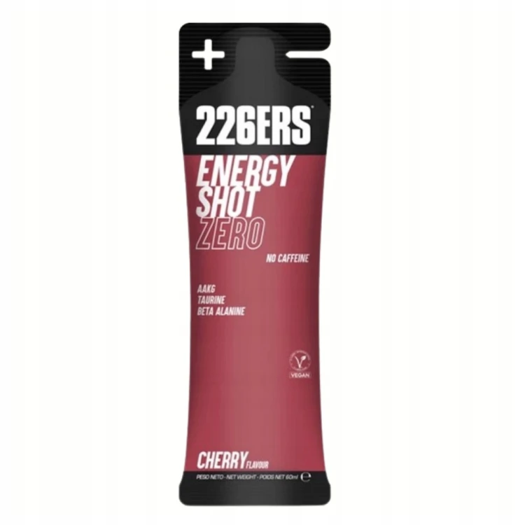 Energy Shot 226ERS Bez Kofeiny Tauryna Arginina Przedtreningówka Wiśnia