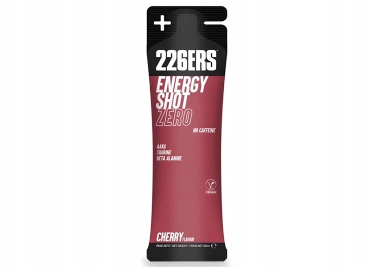 Energy Shot 226ERS Bez Kofeiny Tauryna Arginina Przedtreningówka Wiśnia