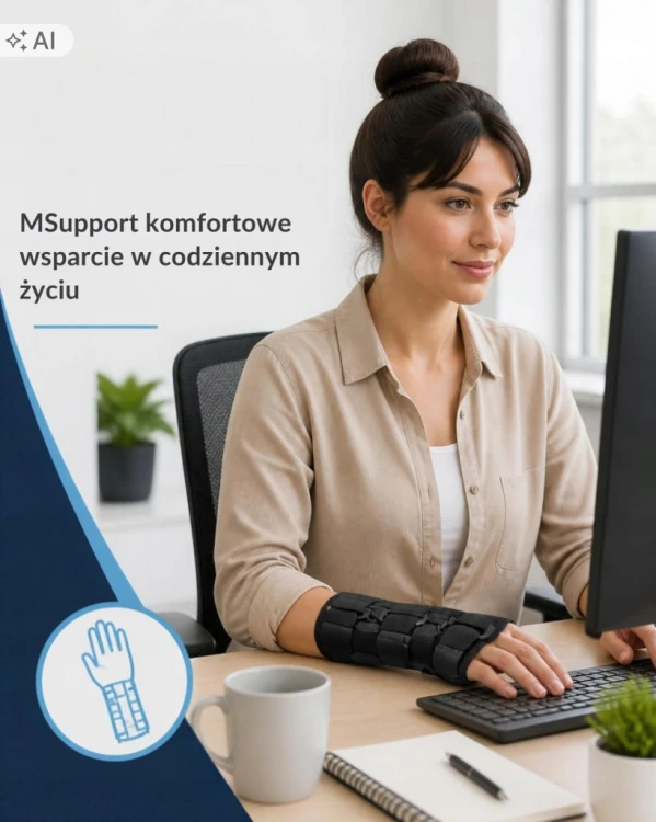 Orteza nadgarstka i kciuka MSupport MS340 stabilizator Lewa L