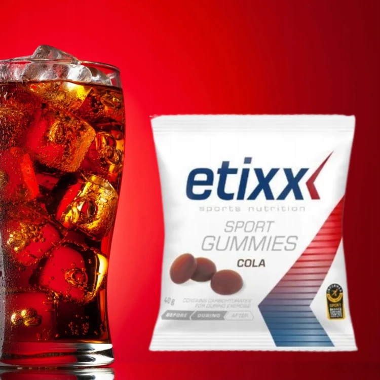 Etixx Sport Gummies Cola 40g Żelki Energetyczne 30g Węgli Na Rower Bieganie