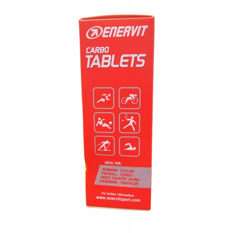 Enervit Carbo Tablets Cytryna 24 szt. Tabletki Węglowodanowe