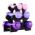 DRFIT Zestaw hantli 6 kg 6 szt. ze stojakiem 0,5 1 1,5 kg Fitness