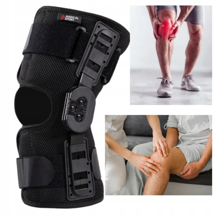 MSupport MS105 Stabilizator Kolana Orteza Zawiasowa Regulacja Zgięcia M