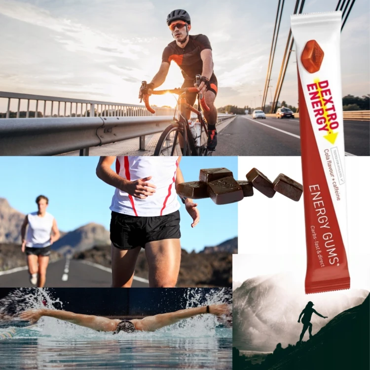 Dextro Energy Żelki Energetyczne Cola Kofeina Bieganie Rower