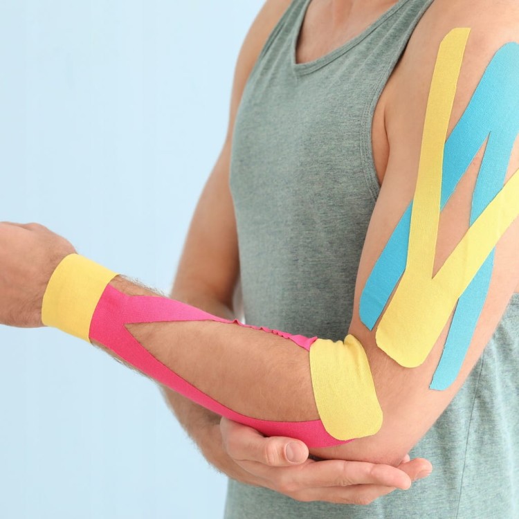 Taśma do kinesiotapingu yellowTAPE-żółta 5cm x 5m