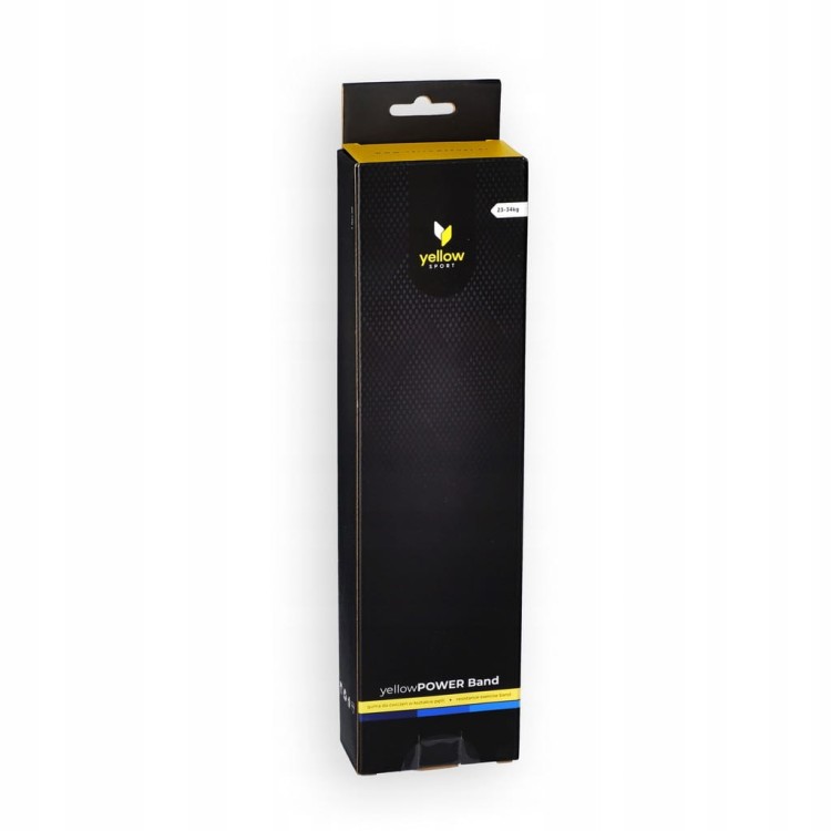 Guma oporowa do ćwiczeń yellowPOWER Band-niebieska, 23-34KG
