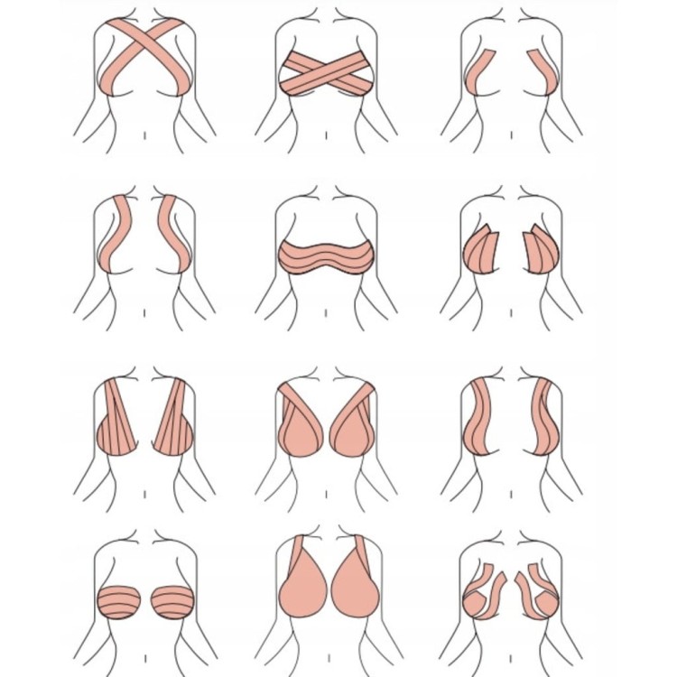 YellowBOOBS TAPE Taśma do podtrzymywania biustu, 5cm x 5m, kolor beżowy