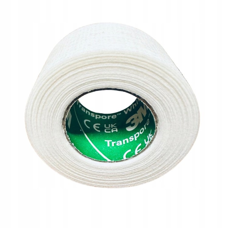 Plaster Transpore White 2,5 cm x 9,1 m 3M op. 12 szt. 1534-1