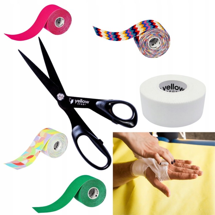 Nożyczki nożyce do taśm sportowych kinesiotaping 21 cm