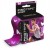 Taśma do kinesiotapingu wodoodporny PINO Sport 5cm x 5 m fiolet/wzór motyle