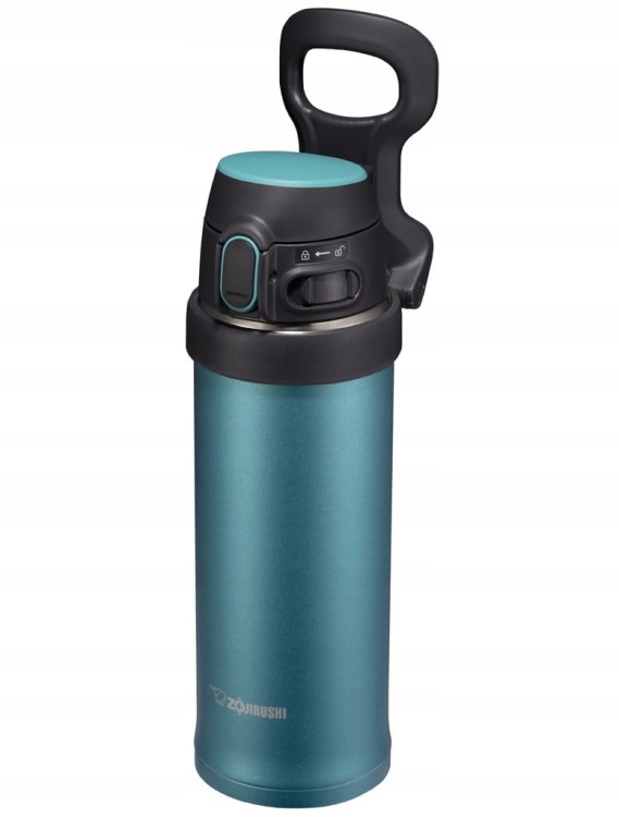 Kubek termiczny Zojirushi Flip And Go SM-QAF48-GK, zielony 480 ml