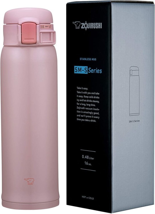Kubek termiczny Zojirushi SM-SR48E-PP, 480 ml, perłowy róż