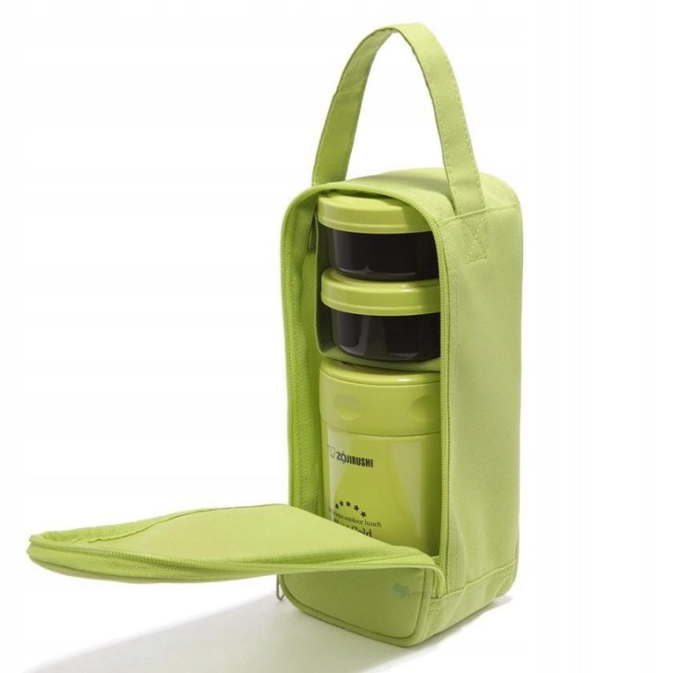 Termos obiadowy Zojirushi z torbą SW-EXE35-GA 350 ml zielono limonkowy