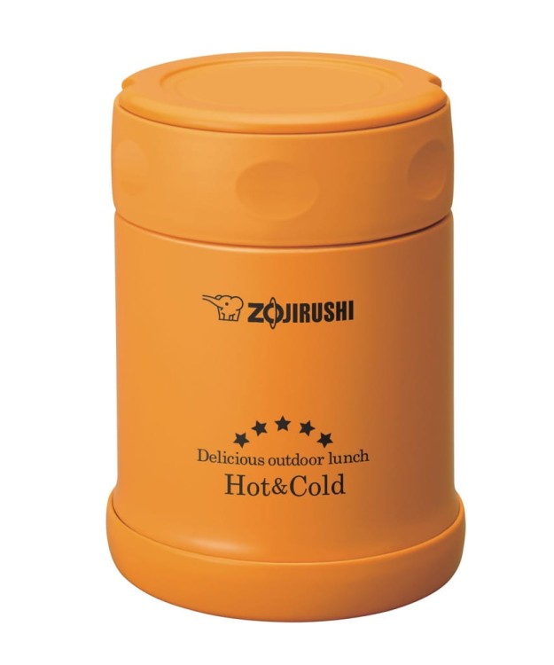 Termos obiadowy z torbą Zojirushi SW-EXE35-DB 9x25,5 cm 350 ml pomarańczowy