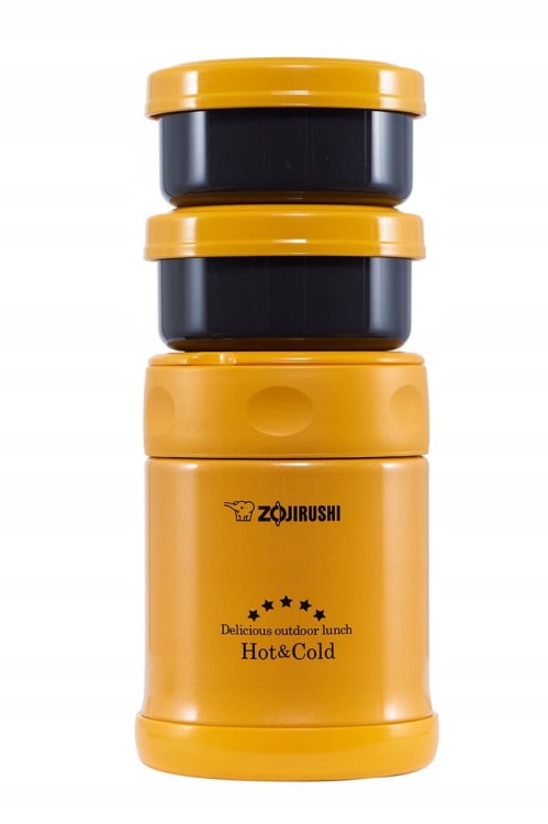 Termos obiadowy z torbą Zojirushi SW-EXE35-DB 9x25,5 cm 350 ml pomarańczowy