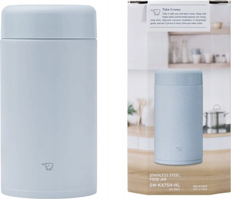 Termos obiadowy Zojirushi SW-KA75H-HL, 0,75 l odcienie niebieskiego szary