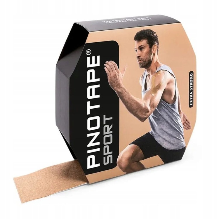 Taśma PINOTAPE Sport 5cm x 31m kolor beżowy