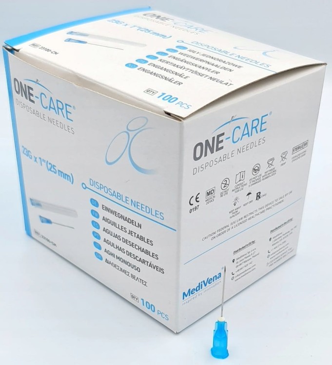 Igły iniekcyjne ONE-CARE 23G 0,6x25 100szt