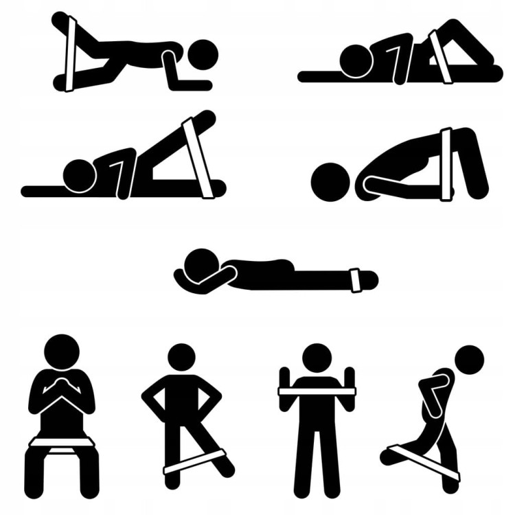 Zestaw gum oporowych 5 sztuk