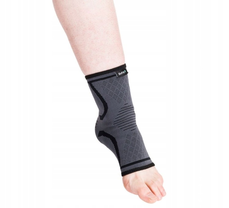 Stabilizator elastyczny kostki szary L DrFit