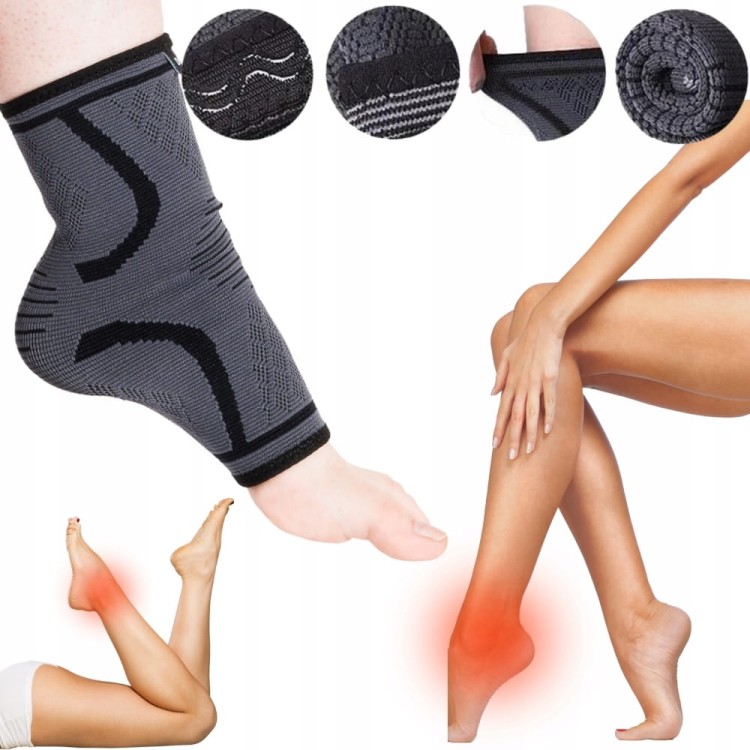 Stabilizator elastyczny kostki szary XL DrFit