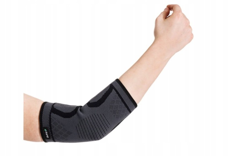 Elastyczny stabilizator łokcia szary M orteza DrFit